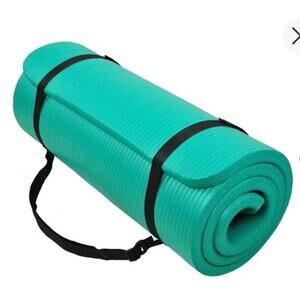 GAIAM Extra Thick 10MM Yoga Exercise Fitness Matt Non-Slip New W/ Carry strap